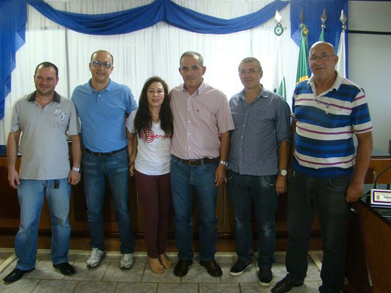 Vereadores recebem visita do Dep.Estadual Nereu Moura.