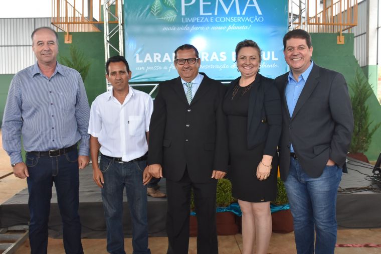 Sete e Magrão participam da inauguração de usina de tratamento de lixo